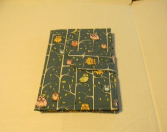 Blue Owls Fabric Kindle Touch/Paperwhite Cover