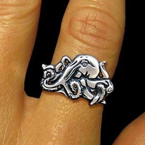 Octopus Ring Sterling Silver