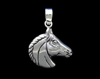 Horse Head Charm / Necklace Sterling Silver