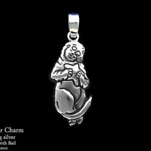Sea Otter Anhänger/Halskette Sterling Silber