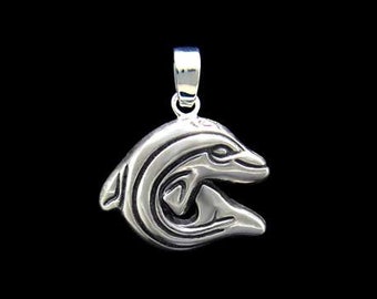 Dolphin Charm / Necklace Sterling Silver