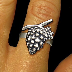 Anillo de piña Anillo de piña en plata de ley