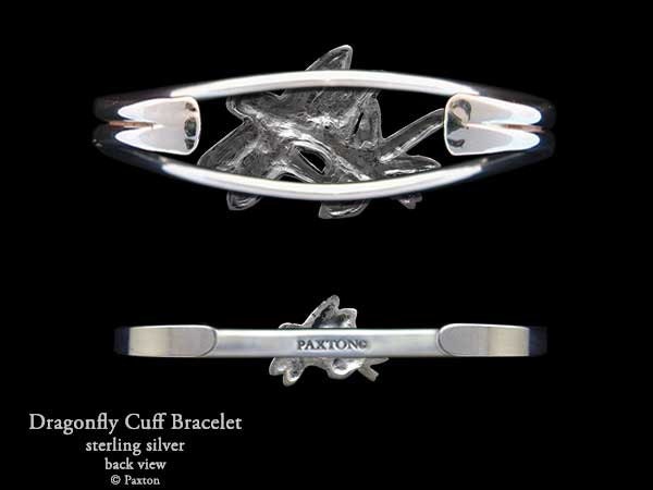 Sterling silver online dragonfly cuff bracelet