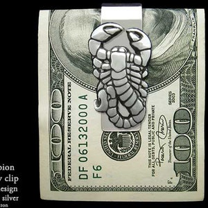 Scorpion Scorpio Money Clip Sterling Silver image 2