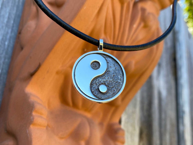 Collier Yin Yang Pendentif Yin Yang en argent solide | Etsy