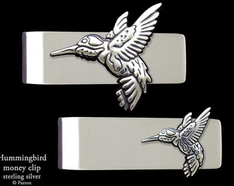 Hummingbird Money Clip in Sterling Silver