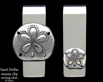 Sand Dollar Money Clip Sterling Silver