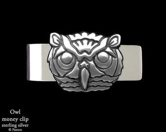 Owl Money Clip Sterling Silver