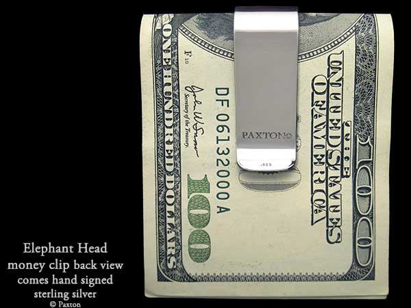 Kiola Designs | Accessories | Silver Toned Etched Detailed  Silver Toned Etched Angry Elephant Money Clip main image 1