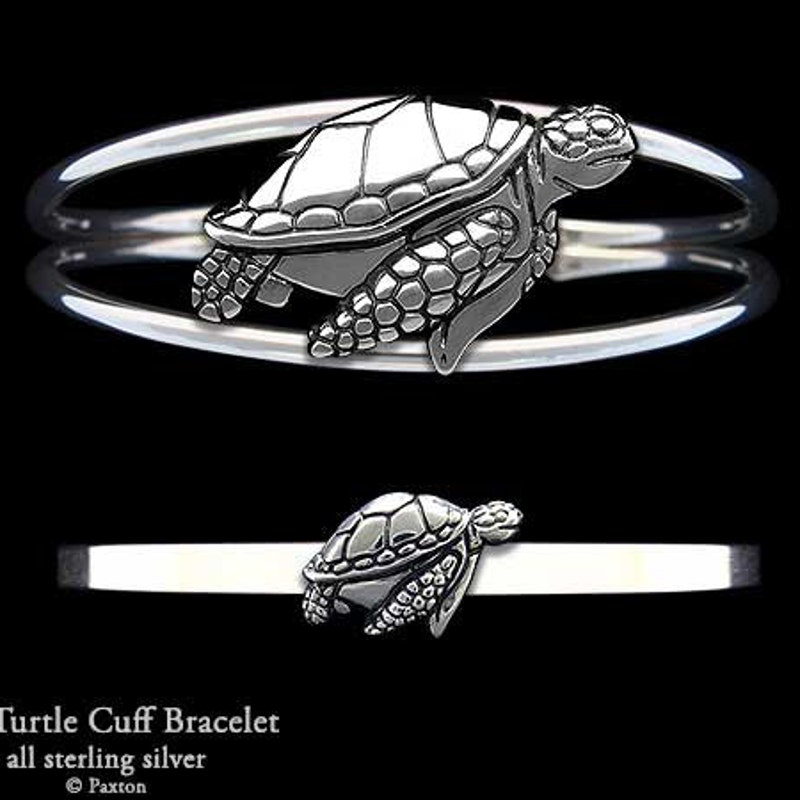 Turtle Bangle Turtle Bracelet - Etsy