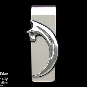 Prendedor de dinheiro Eagle Talon Prata esterlina, Prendedor de dinheiro Eagle Claw, Garra de dragão Bird Talon Joias masculinas