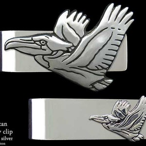 Prendedor de dinheiro Pelican Prata esterlina Gulf Coast Clean-up