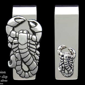 Scorpion Scorpio Money Clip Sterling Silver image 1