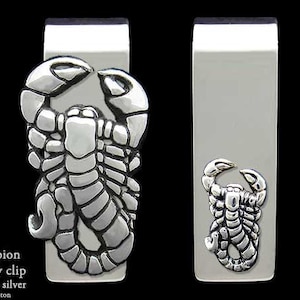 Scorpion Scorpio Money Clip Sterling Silver