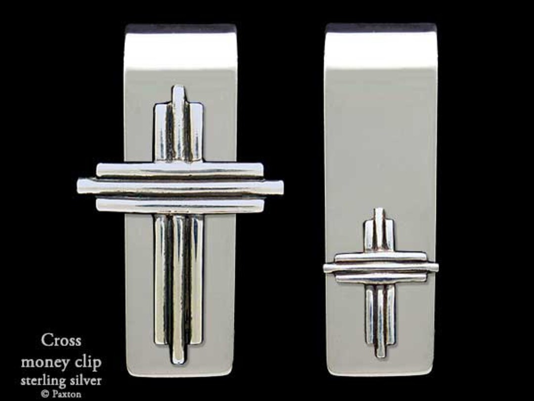 Cross Money Clip Sterling Silver - Etsy