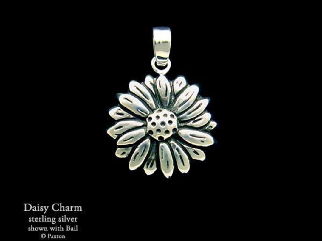 Daisy necklace charm discount