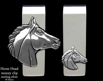 Horse Head Money Clip Sterling Silver