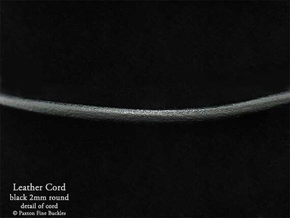 Collana In Pelle Nera: Chiusura In Argento Sterling, Cordino In Pelle Da 3 Mm - Italia - Foto 9