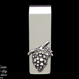 Pine Cone Geldscheinklammer Sterling Silber