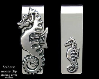 Seahorse Money Clip Sterling Silver