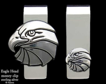 Eagle Head Money Clip Sterling Silver