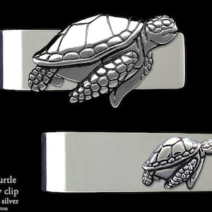 Sea Turtle Money Clip Sterling Silver