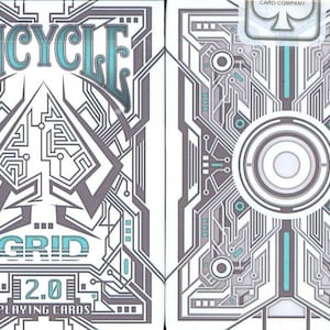 Bicycle Grid 2 Blue Playing Cards Poker Deck