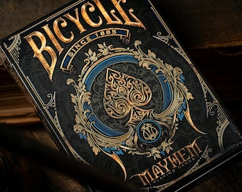 Bicycle Mayhem Playing Cards: Limited Edition Blue Deck