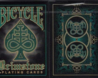 Bicycle Brimstone Aqua Playing Cards Deck Poker Size by Gamblers Warehouse