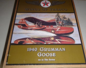 Vintage Great Old/New 1940  Grumman Goose Metal Coin Bank.Boxed Unused/Unopened.