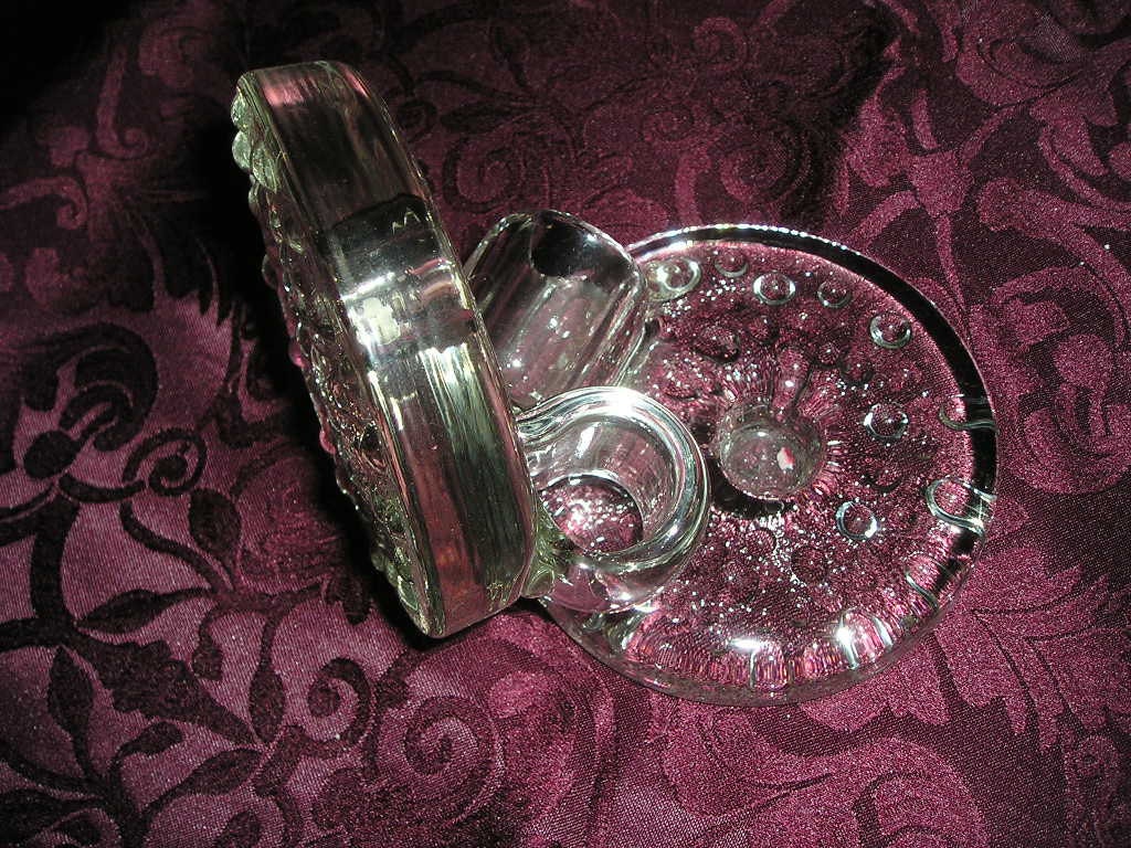 Unique Vintage Scandinavian Danish Modern Clear/bubble Crystal Handled ...