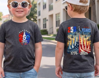 T-shirt 250 ans en jais drapeau américain : 1776-2026 Patriotic Apparel