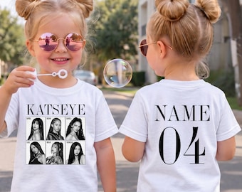 Concert Shirt for Kids, Custom Name and Number on Back, Girl Group Concert Outfit
