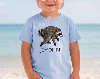 Jimothy Raccoon Kids Shirt, Funny Viral Animal Tee, Seattle Trash Panda Gift, Youth Outfit