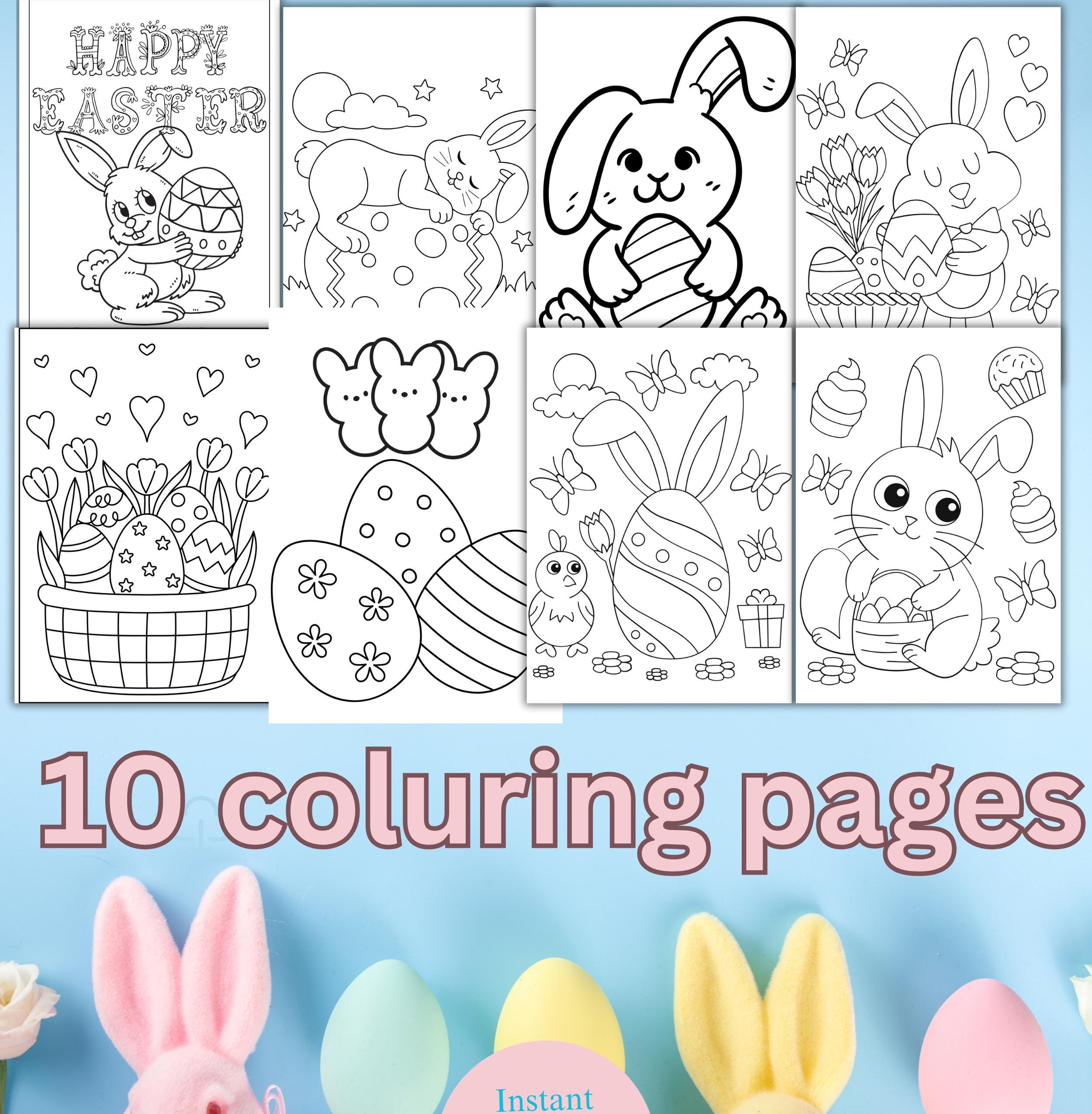 Easter Activity Printable: Games, Coloring Pages, Maze (digital ...