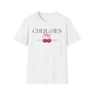 Cherry Tshirt, Life is Sweet T-Shirt, Fun Graphic Tee, Cute Summer Shirt, Trendy Casual Wear, Gift for Her, Casual Tees, Graphic T-shirt