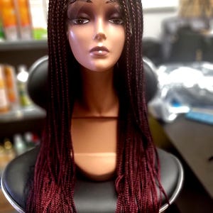 Full Lace Braided Wig: Kanekalon Synthetic Hair, 30 Inch