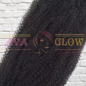 Afro Kinki Curly For Twists Braids Spring Twists Afro Crochet hairstyles 12A grade 100% Human Hair 50g