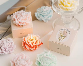 Handgemachte Bio-Blumenkerze, für Hochzeiten, Brautparty-Dekor