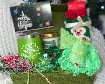 Luxus-Weihnachts-Spa-Geschenkbox, Feiertags-Self-Care-Set
