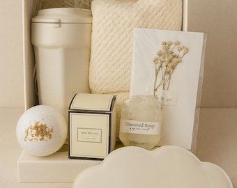 Luxus-Spa-Geschenkbox, Duftkerze, gemütliches Entspannungsset