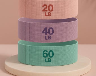 Fabric Resistance Bands Set: Non-Slip Workout Loops for Legs, Glutes & Yoga
