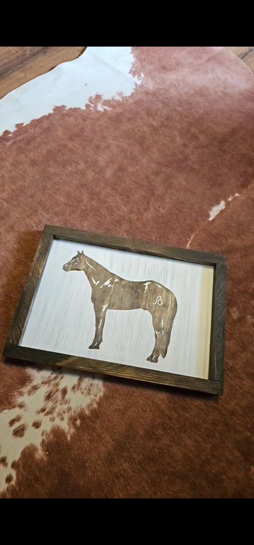 Quarter Horse Custom Ranch Brand Sign - Etsy