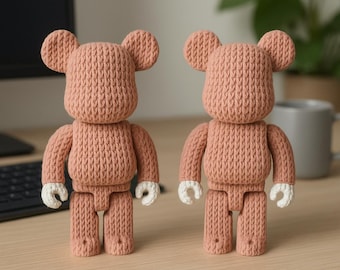 Juguete artístico de oso texturizado (juego individual o combinado)