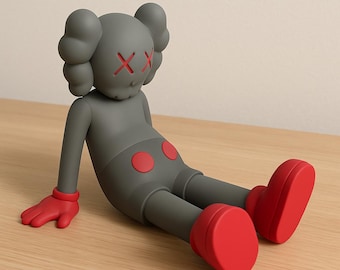 Juguete de arte moderno inspirado en figuras icónicas del arte callejero