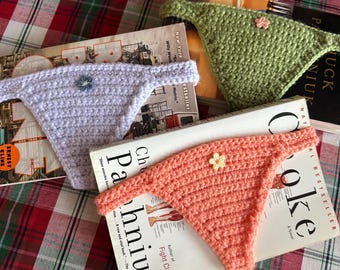 Crochet Thong Bookmark