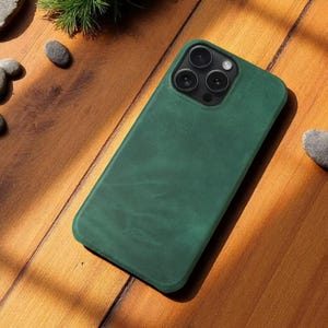 Custodia retrò vintage in vera pelle – Custodia estetica Crazy Horse per iPhone 15 Pro Max, 14 Pro, 13, 12, 11, XR, XS, 8