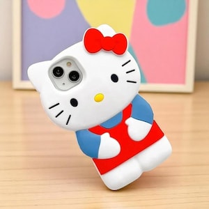KittyCharm 3D Bow Case – Niedliche Y2K Silikon-Hülle für iPhone 6 bis 15 Pro Max