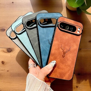 Custodia in pelle retrò HeritageWrap – Protezione classica per Google Pixel 7A - 9 Pro XL