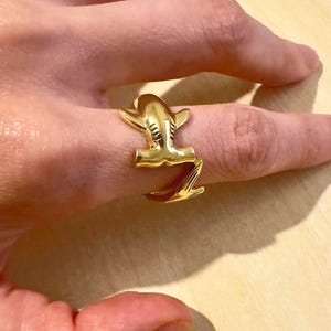 Hammerhead Shark Ring | Adjustable Sterling Gold Shark Ring | Ocean Lover Gift | Nautical Animal Jewelry | Unique Marine Life Ring